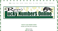 Desktop Screenshot of luckynumbersonline.com