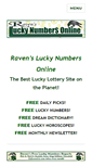 Mobile Screenshot of luckynumbersonline.com